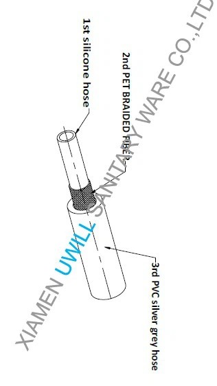 matt black OD 15mm silicone shower hose matt black OD 15mm silicone shower hose